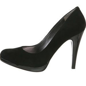 Nine West Rocha Pump Heel Black Suede